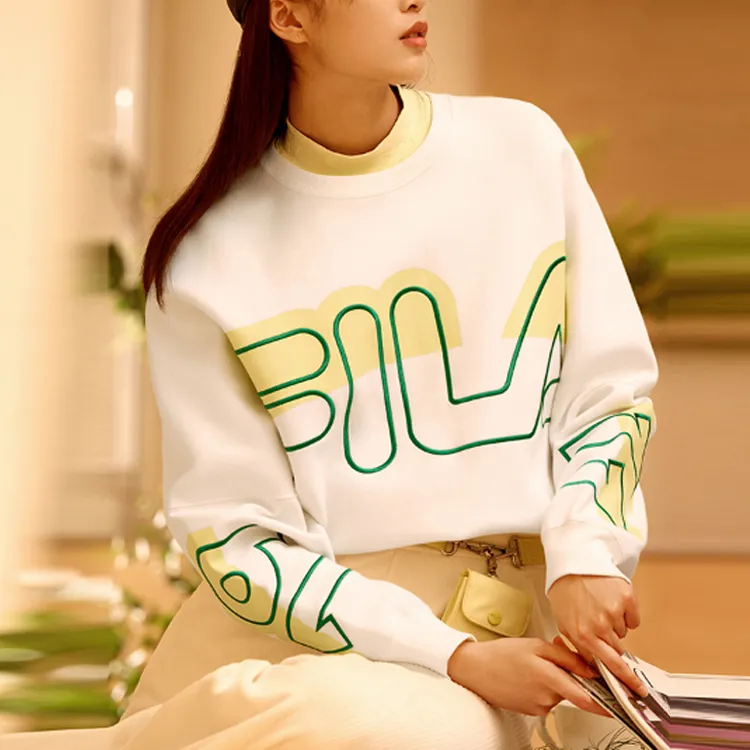 FILA Sweatshirts Women's Flowing Years White-2