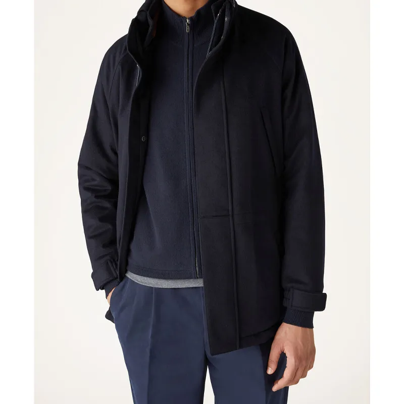 Loro Piana Jackets Coats Men's Marine Blue-4