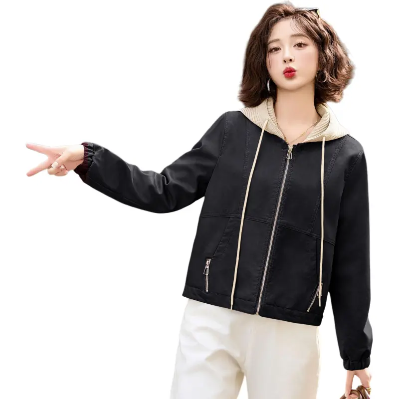 Yi Mengyuan Leather Jacket Women's-2