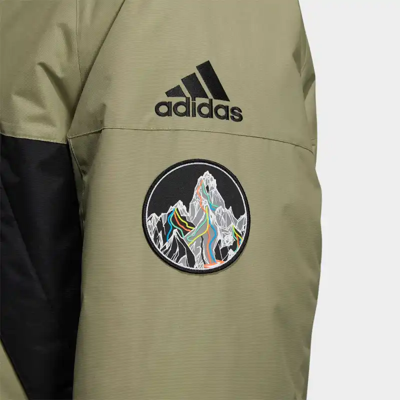 Adidas Down Jacket Men's Olive Green-3