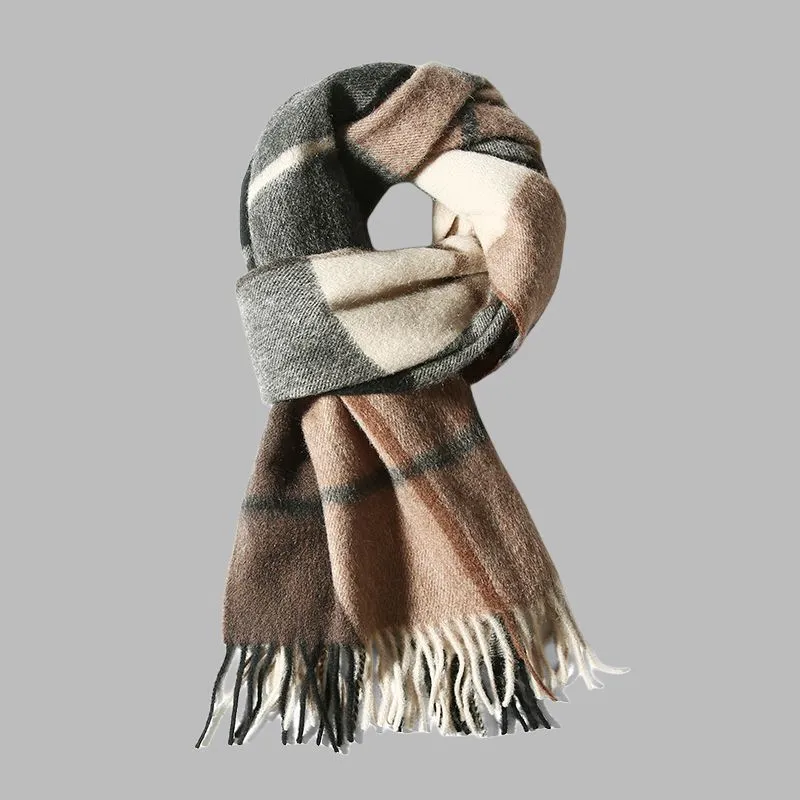 CACUSS Junior Sheep Wool Knit Scarves Men's-1