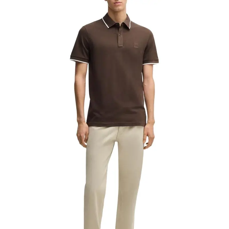 HUGO BOSS Polo Shirt Men's Dark Brown-4