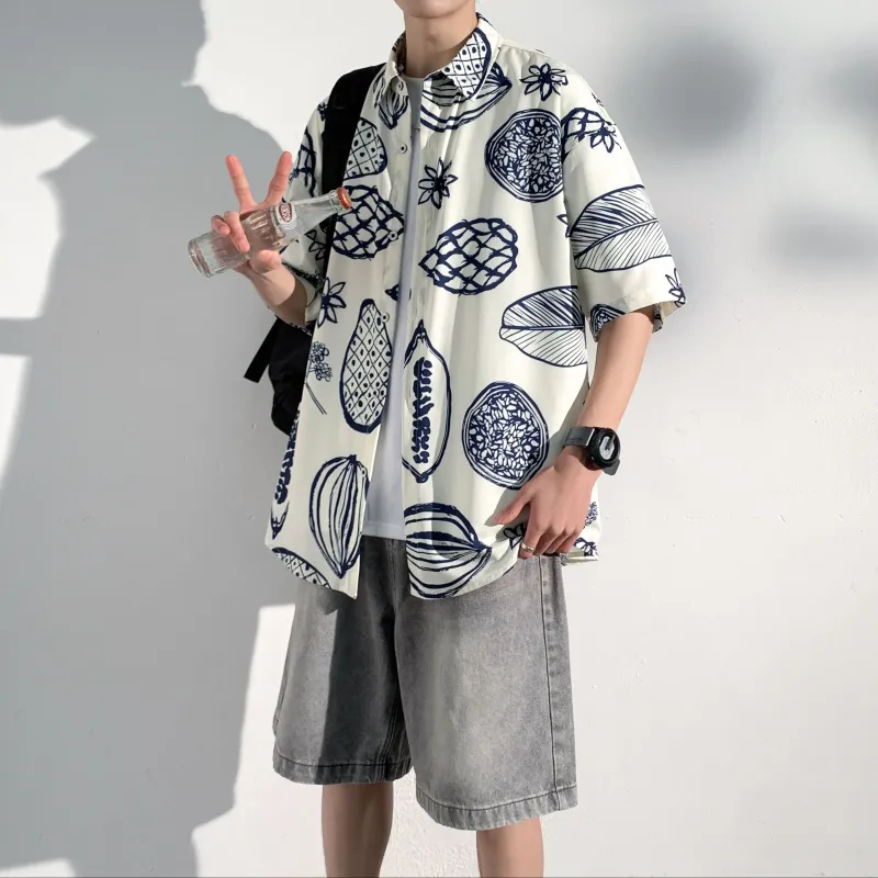 F.I.W FANGIWEN Floral Shirt Unisex-13