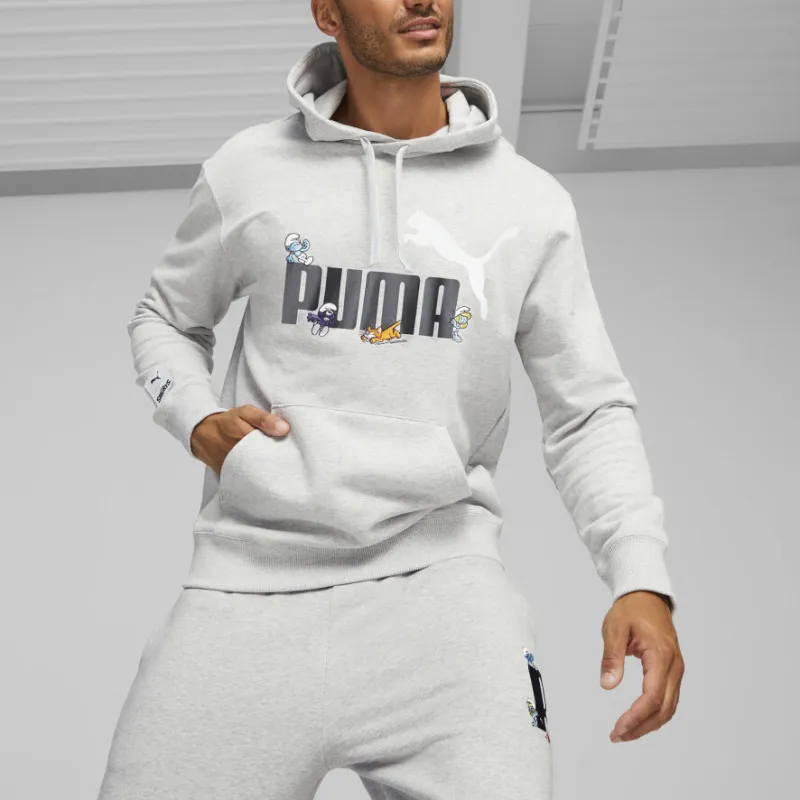 PUMA THE SMURFS Blue Elf Co branded Series Sweatshirt Men's Gray-2