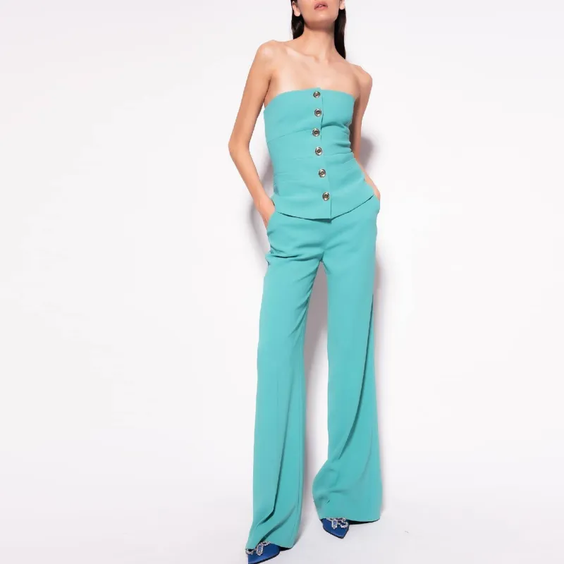 PINKO Button-fastening Off-shoulder Top-2