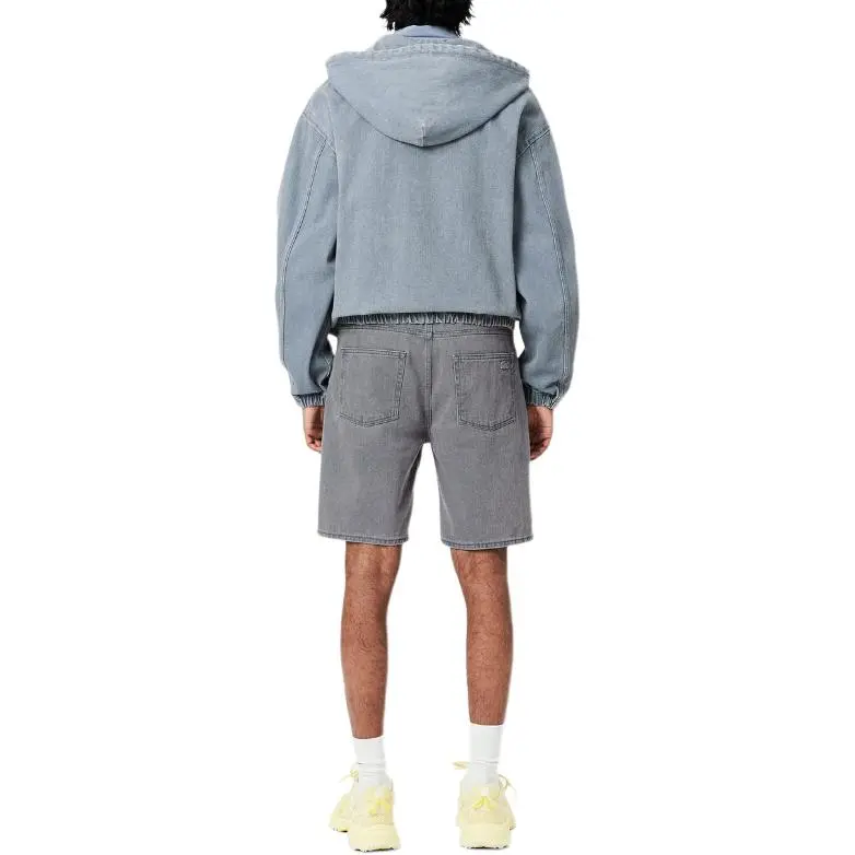 LACOSTE Washed effect Denim Shorts-3