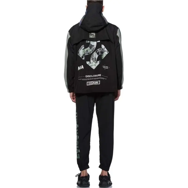EVISU SS20 Jacket Men's Black/Deep Grass Green-8