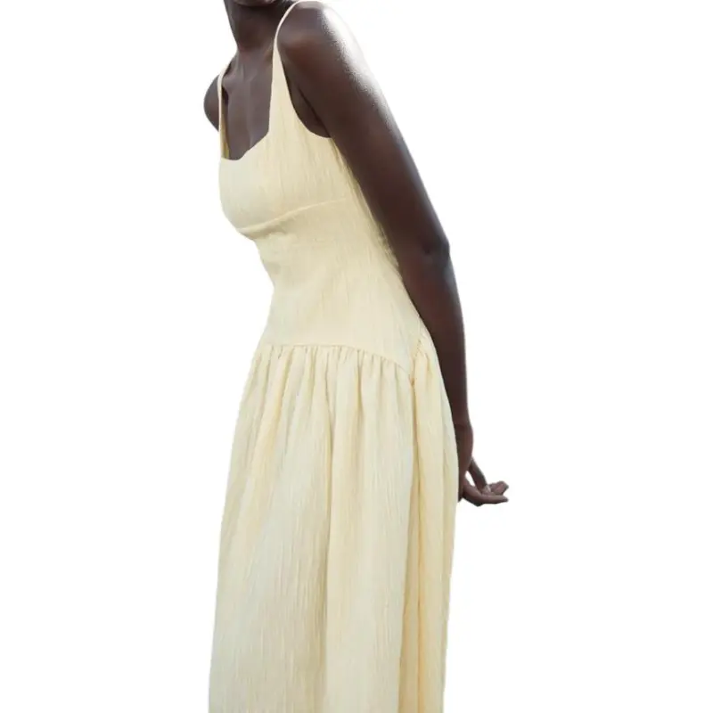 ZARA Slip Dress Women's Blue Vanilla-3