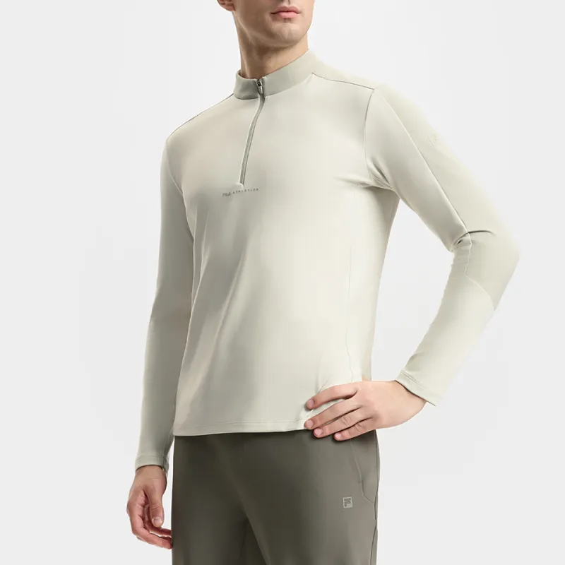 FILA Fitness T Shirt Men's White Birch Gray-4