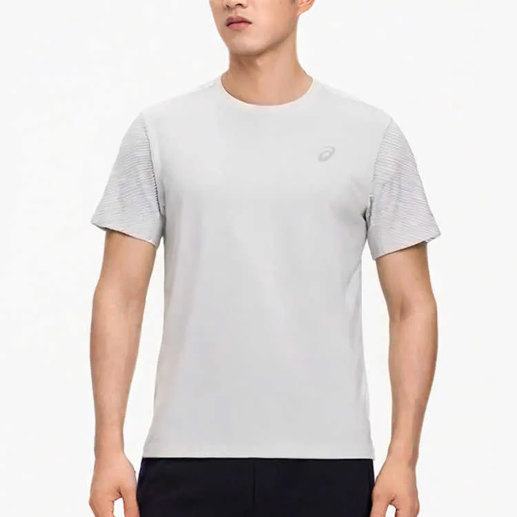 Asics Men Running T Shirt Men's Gray-2