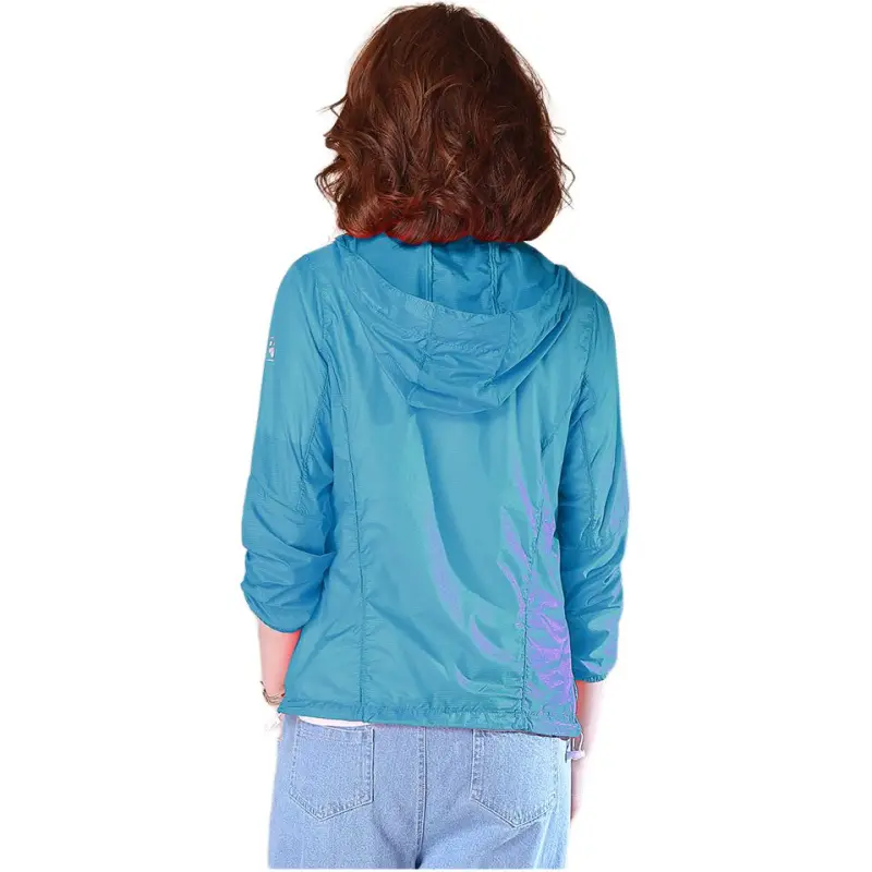 Flowers In Water Cropped Coat Women's-5