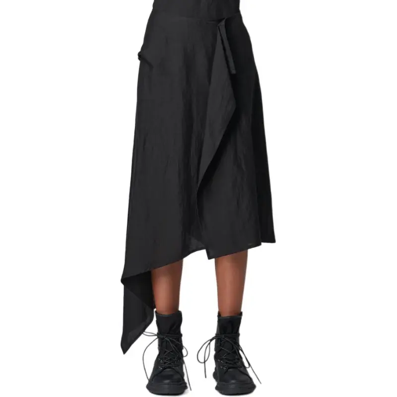 Yohji Yamamoto Casual Long Skirt Women's Black-2