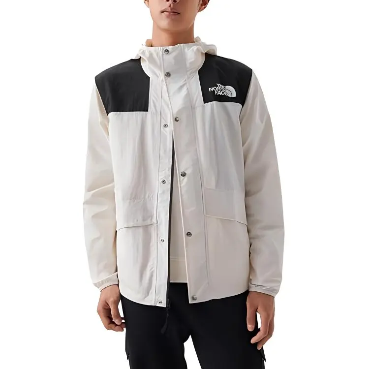THE NORTH FACE Waterproof And Windproof Windbreaker Jacket Men's Ecru-4