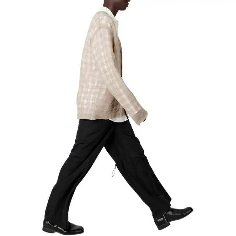 OUR LEGACY Checked Button Up Cardigan-3