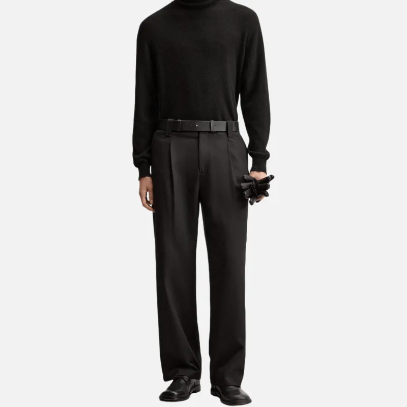 ZARA Casual Pants Men Black-6