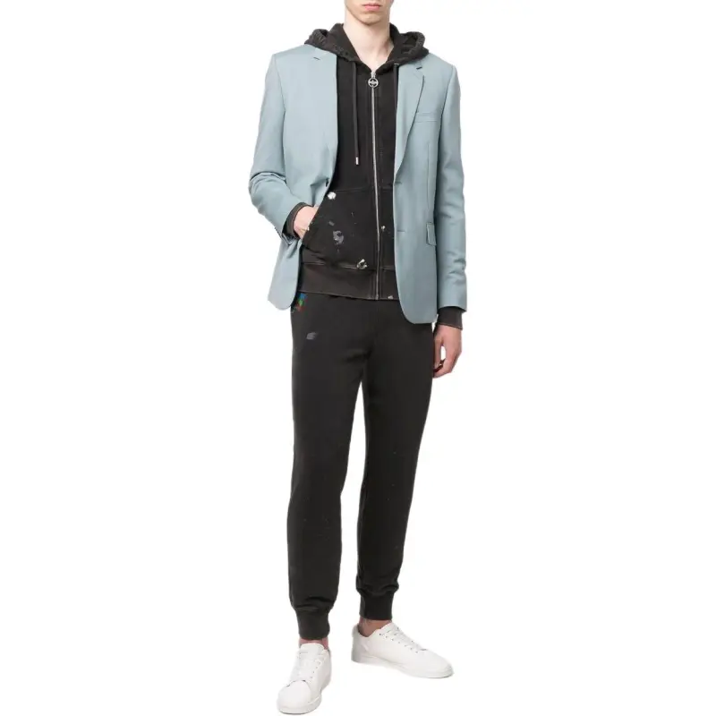 Lanvin SS22 Knitted Sports Pants Unisex Black-2