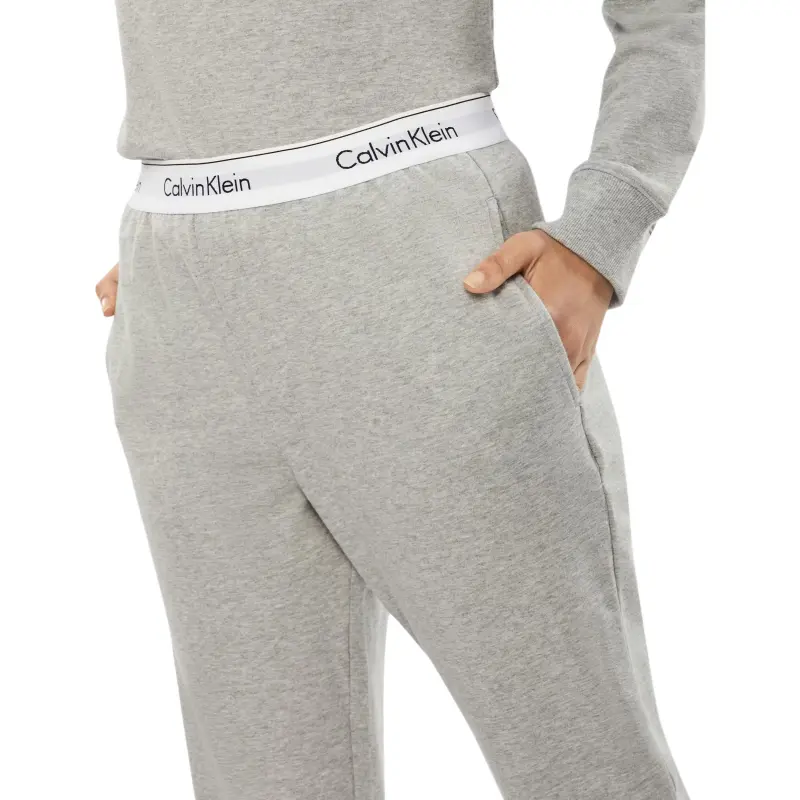 CALVIN KLEIN Casual Pants Women's Gray Mixed Color-3