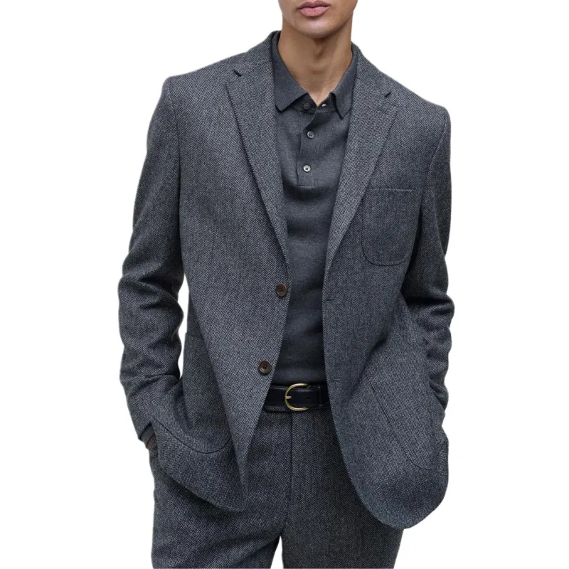 BARBOUR FW24 Business Suits Coats Men's Gray-3