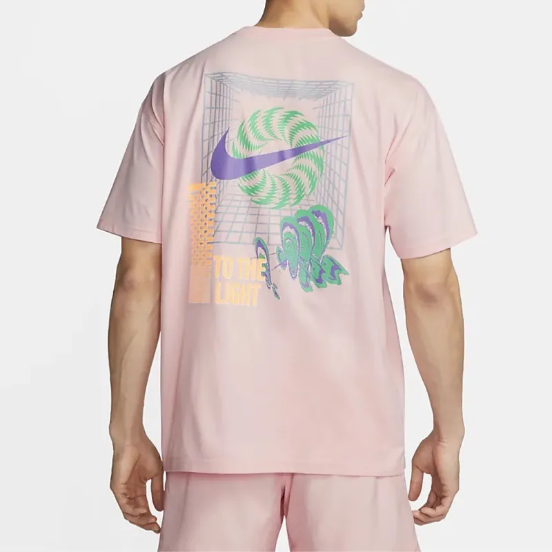 Nike T Shirts Men Pink-3