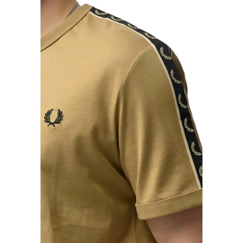 FRED PERRY T Shirts Men Brown-4