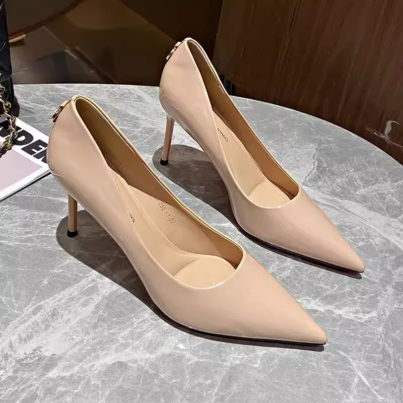 PINWEISHIDU Slim Heel High Heels Women's-4