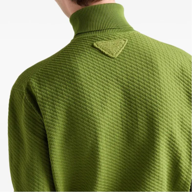 PRADA Turtleneck Nylon Sweater-4