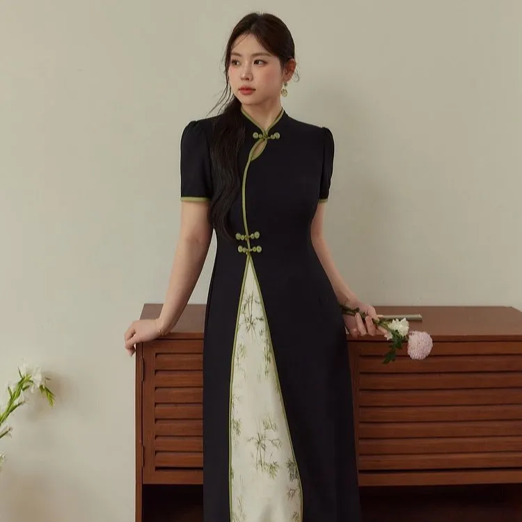 SONDR Cheongsams Women's Black-5