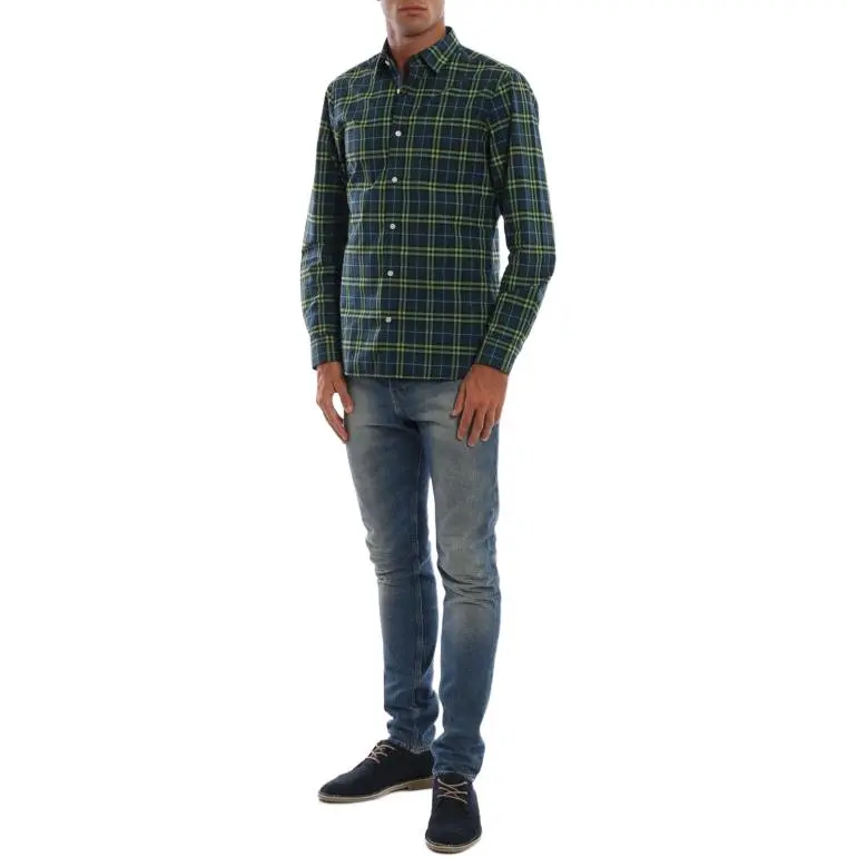 Burberry Shirts Men Green-4