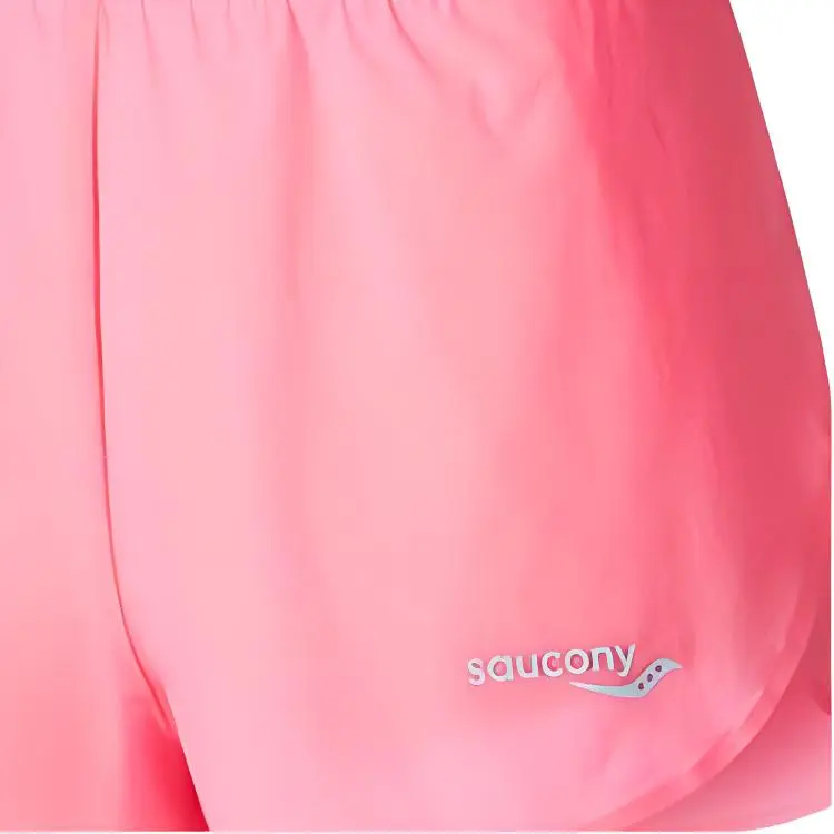 Saucony Sports Shorts Women's Fluorescent Light Pink-2