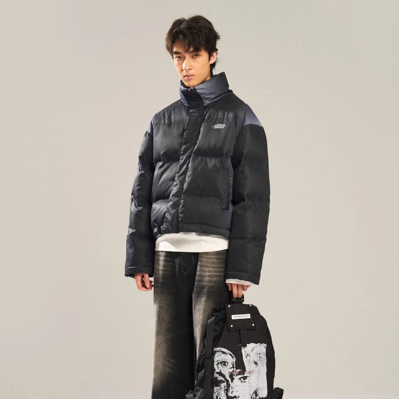 NSTNEW START Puffer Jacket Unisex Gradient Black-3