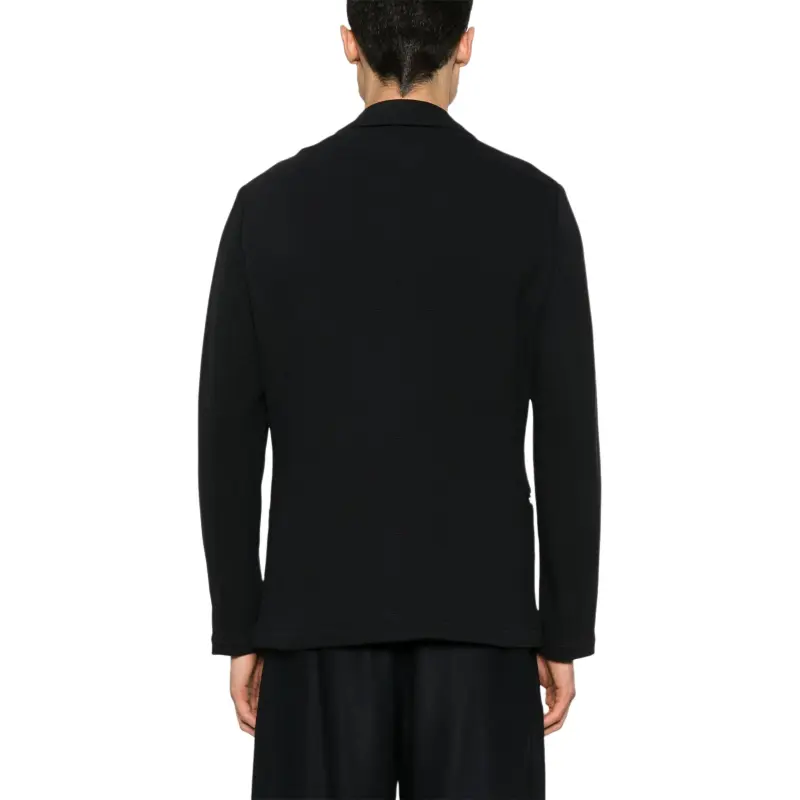 EMPORIO ARMANI Waffle jersey Single breasted Blazer-2