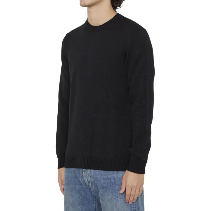 ROBERTO COLLINA Long Sleeved Crewneck Knitted Jumper-2