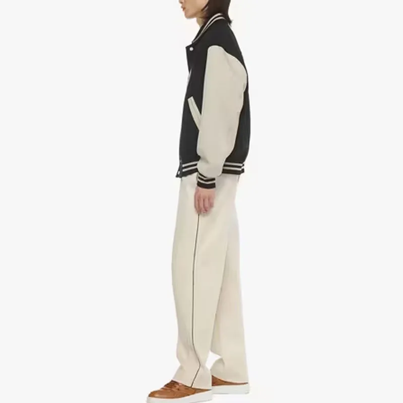 MCM Essential Logo-appliqué Varsity Jacket-3