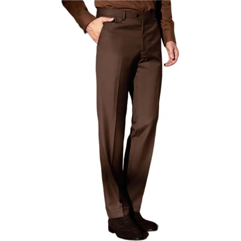 Yiwen Suit Trouser Men's Coffee-2