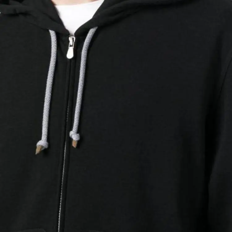 Brunello Cucinelli Zipped Drawstring Hoodie-8