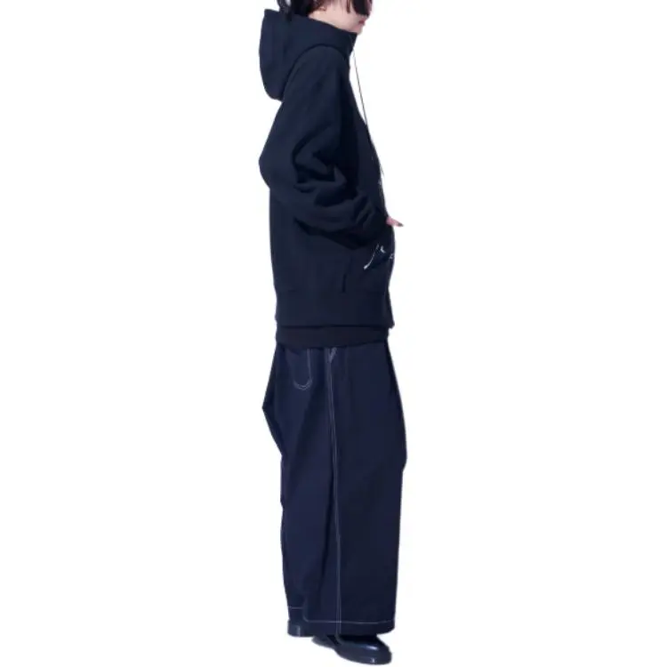 Yohji Yamamoto S'YTE FW24 Sweatshirt Unisex Black Blue-13