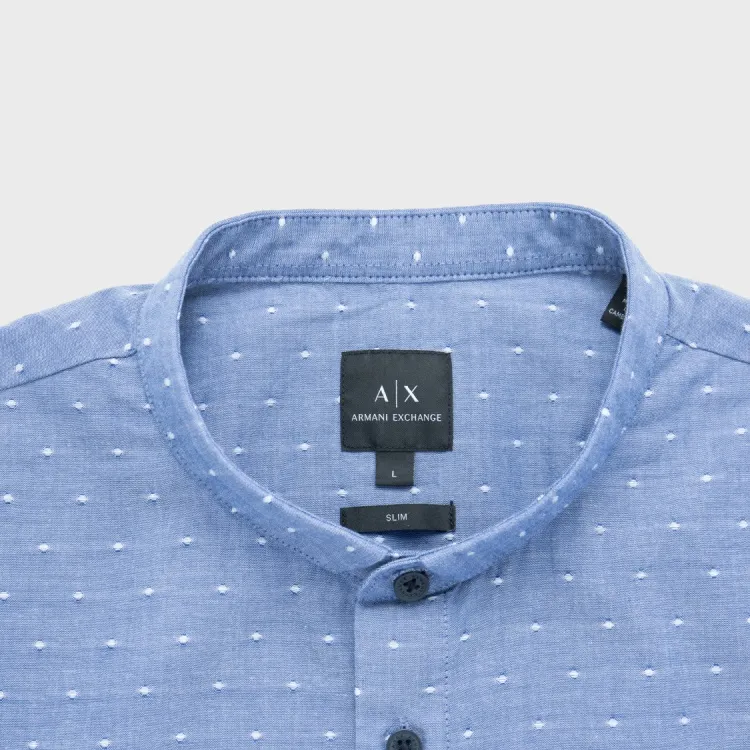 ARMANI EXCHANGE Shirts Men Blue-3