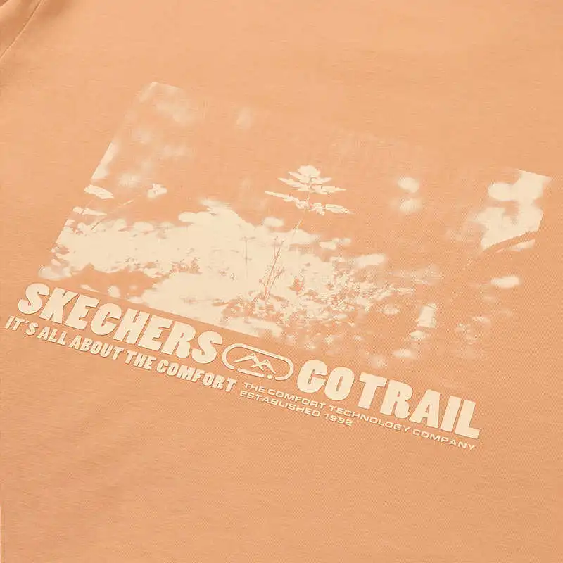Skechers T Shirt Women's Coral Orange-2