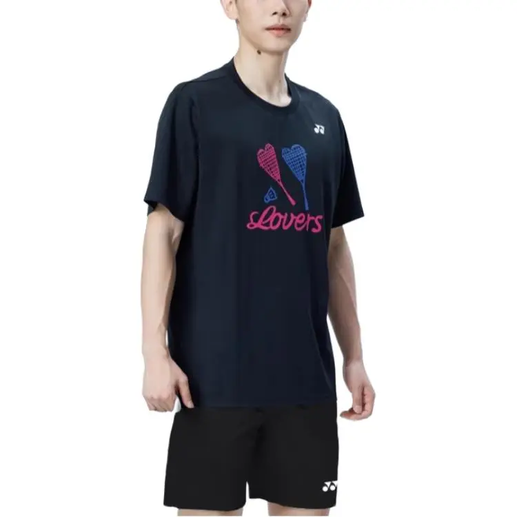 YONEX T Shirts Men Black-3