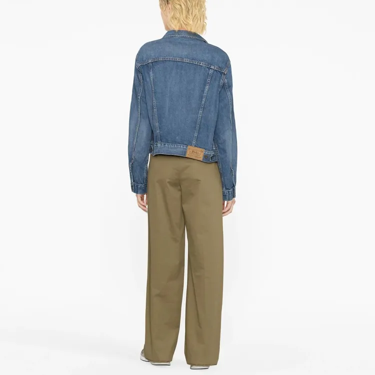 Polo Ralph Lauren Logo Patch Cropped Jacket-3
