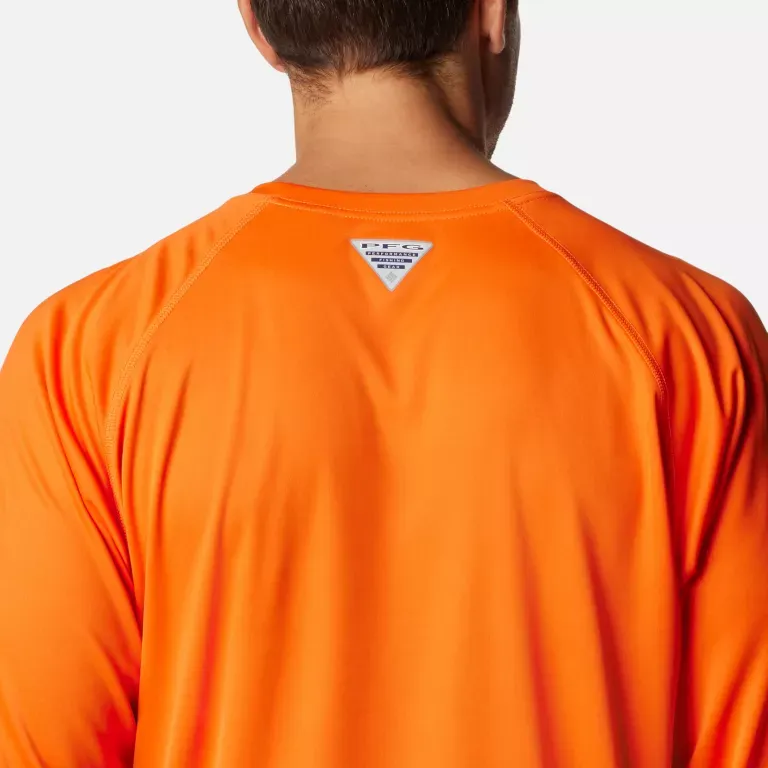 Columbia Collegiate PFG Terminal Tackle Shirt Men's Sparkling Orange-3