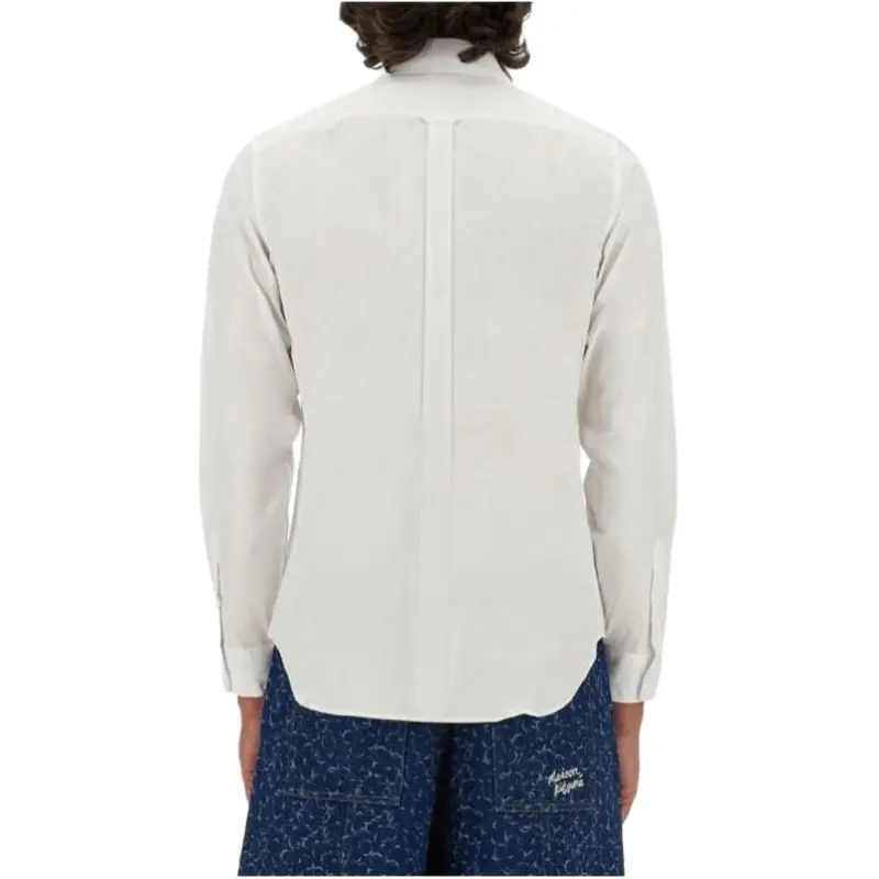 Maison Kitsuné Fox Head Patch Long Sleeved Shirt-4