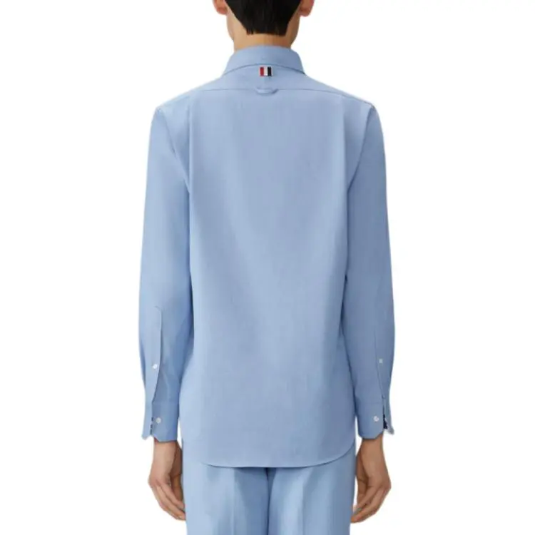 THOM BROWNE RWB stripe Denim Shirt-2