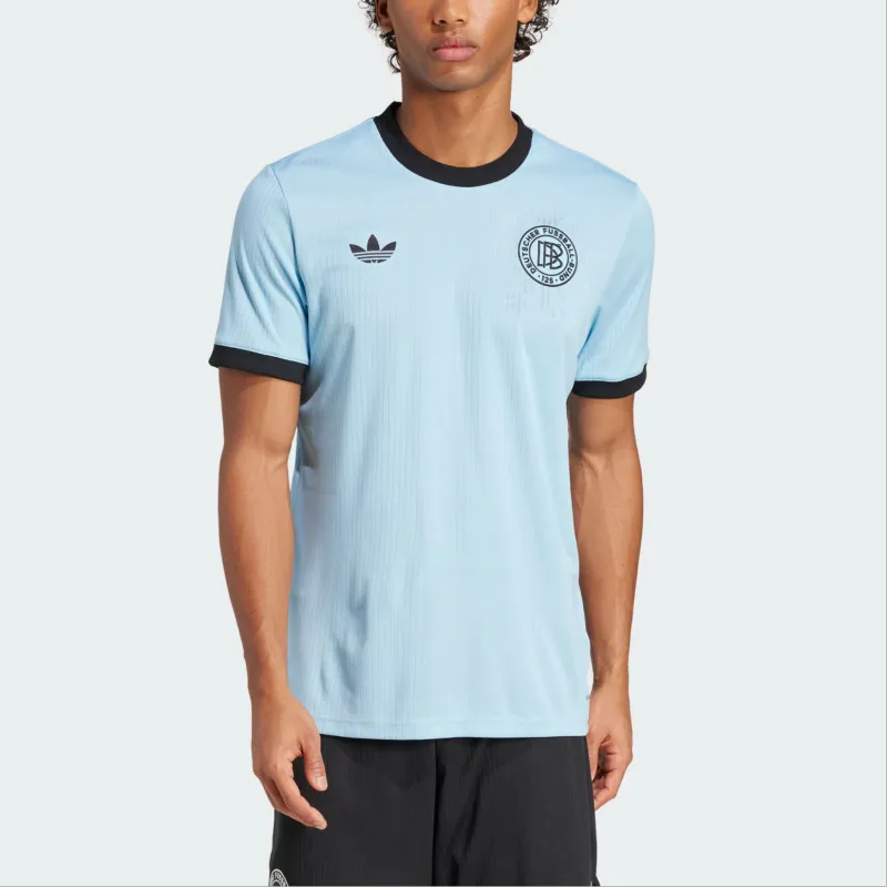 Adidas Originals ANNIVERSARY Soccer Jersey Men's Clear Blue/Black-3