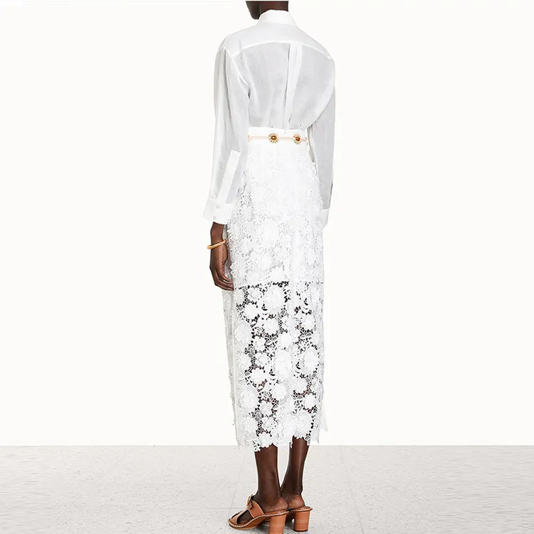 Zimmermann Raie Lace panel Shirt-2