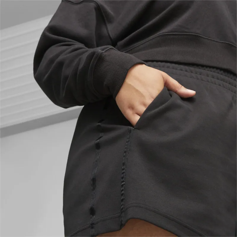 PUMA Puma Palm T7 High Waist Shorts Sports Shorts Women's Black-4