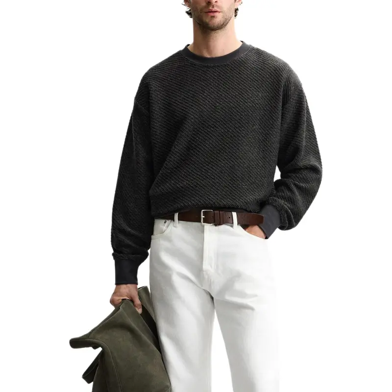 ZARA Sweatshirt Men's Coal Gray-2