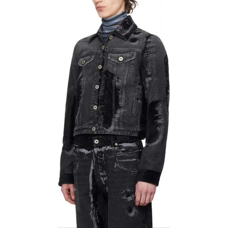 Jean Paul Gaultier Flocked Denim Jacket-3