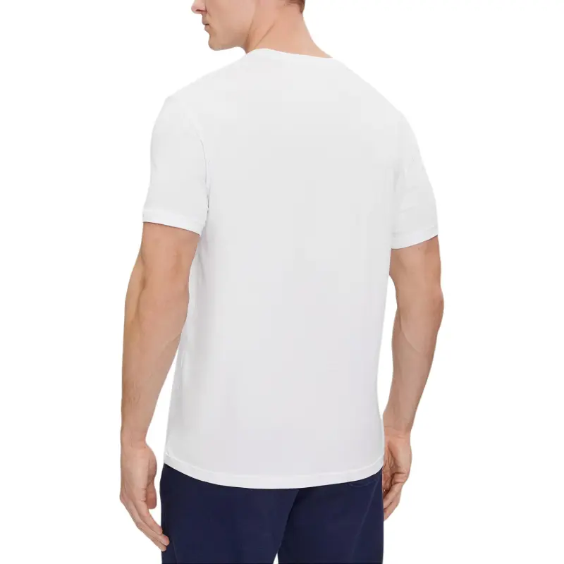 EMPORIO ARMANI SS24 Regular Logo Print Crew Neck Short Sleeved T Shirt Men's Men's 2 Pack 2 Pack-7