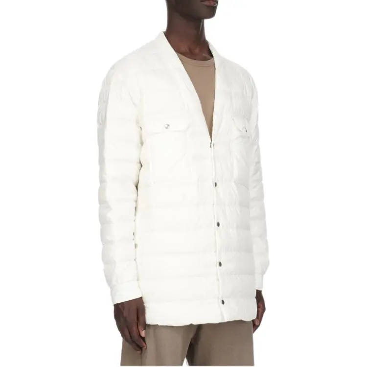 RICK OWENS V Neck Padded Jacket-4
